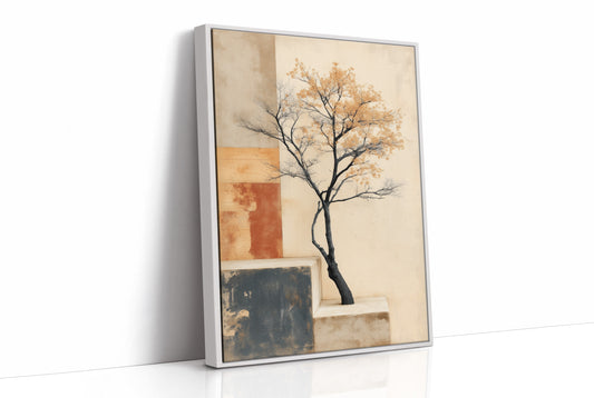 Solitary Tree Finds Golden Peace