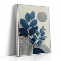 Blue Leaves Dance With Silver Moons