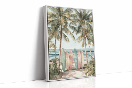 Six Boards Under Palm Shade