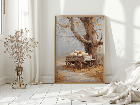 Harvest Bounty Beneath Golden Leaves