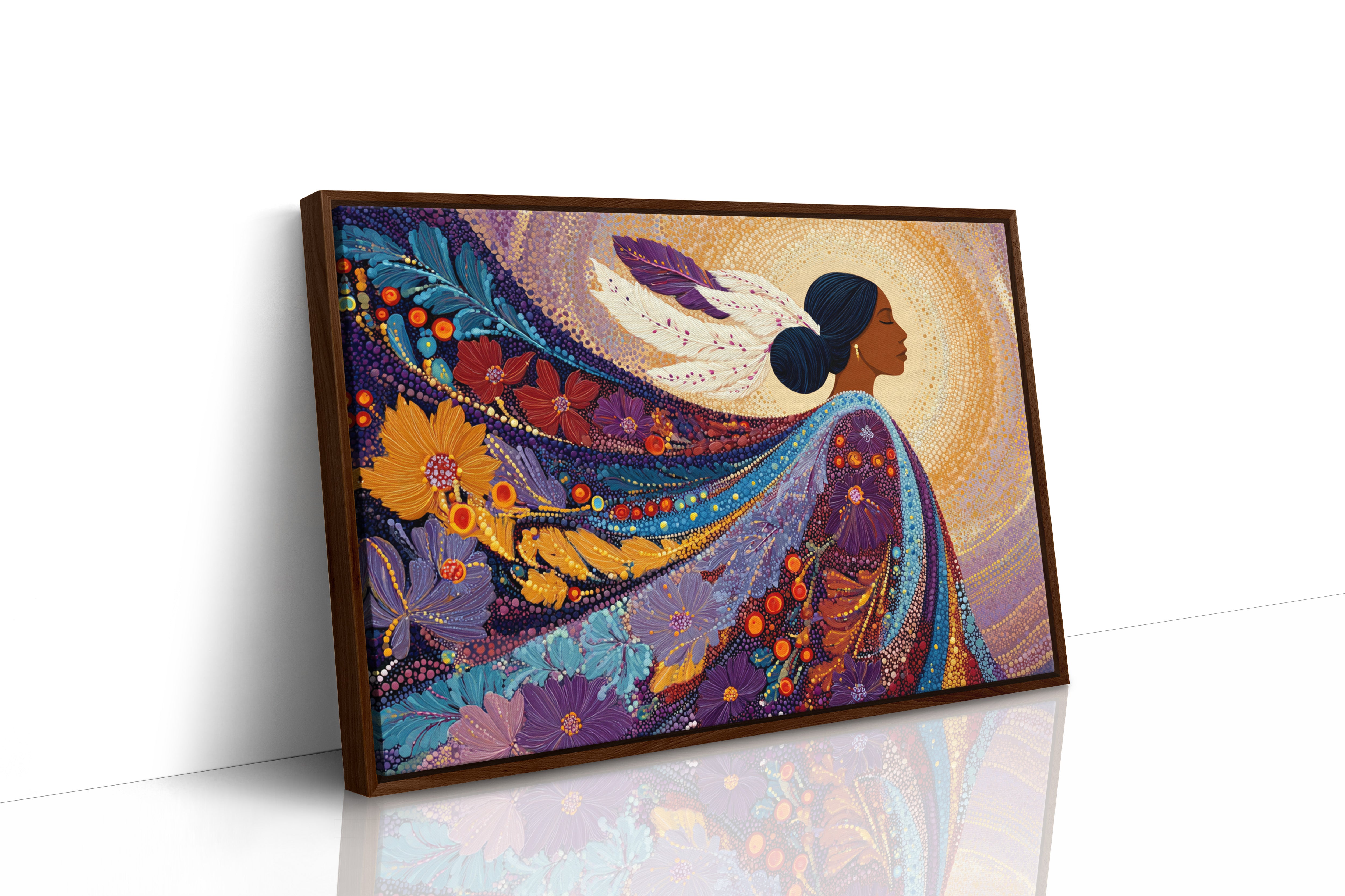 Sacred Flowers Dance In Evening Light