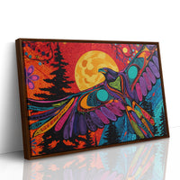 Moonlit Raven Paints Sacred Skies