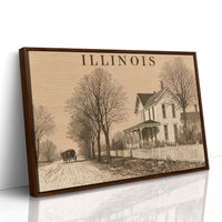 Illinois Homestead Autumn Road