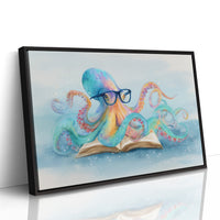 Curious Octopus Reads Ancient Tomes