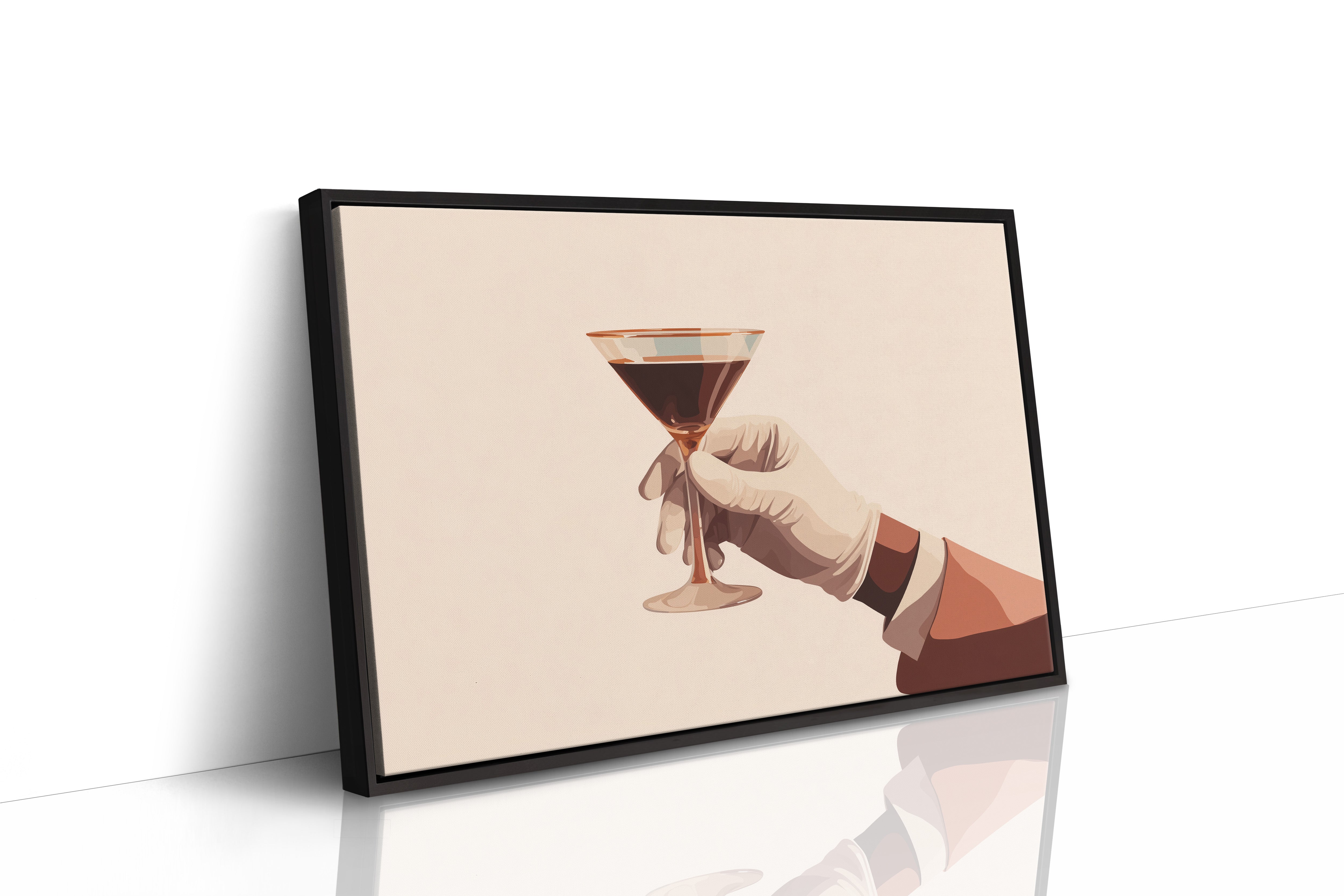 Elegant Libation Held in Waiting