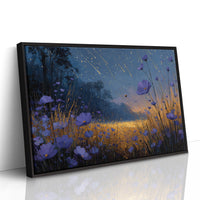 Meteor Shower Over Wildflowers