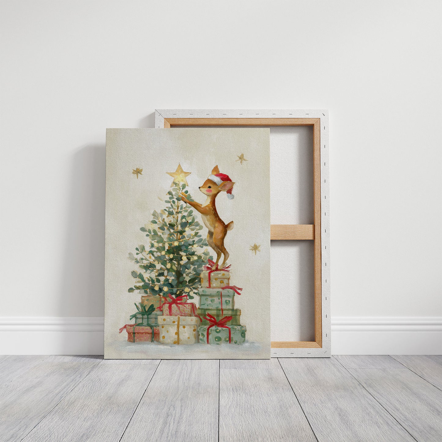 Fawn Reaches For Holiday Stars