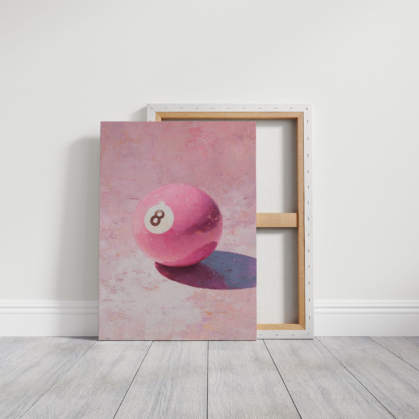 Eight Ball, Painted in Pink
