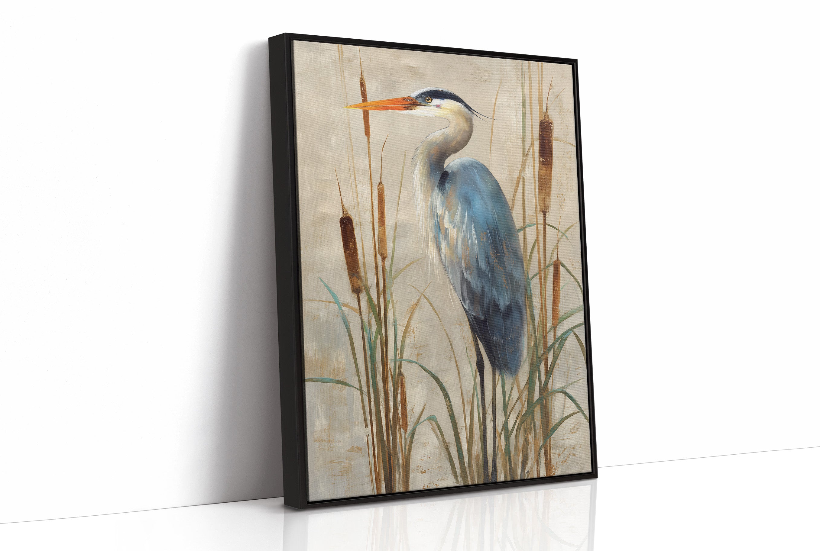 Wetland Guardian Among Cattails