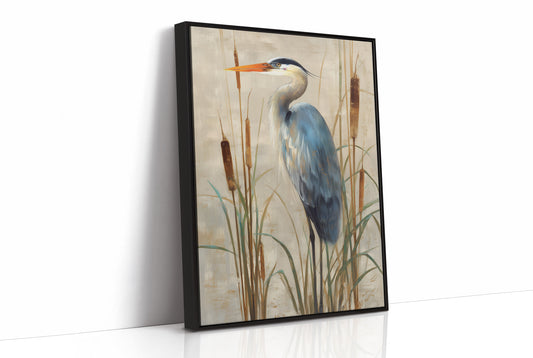 Wetland Guardian Among Cattails