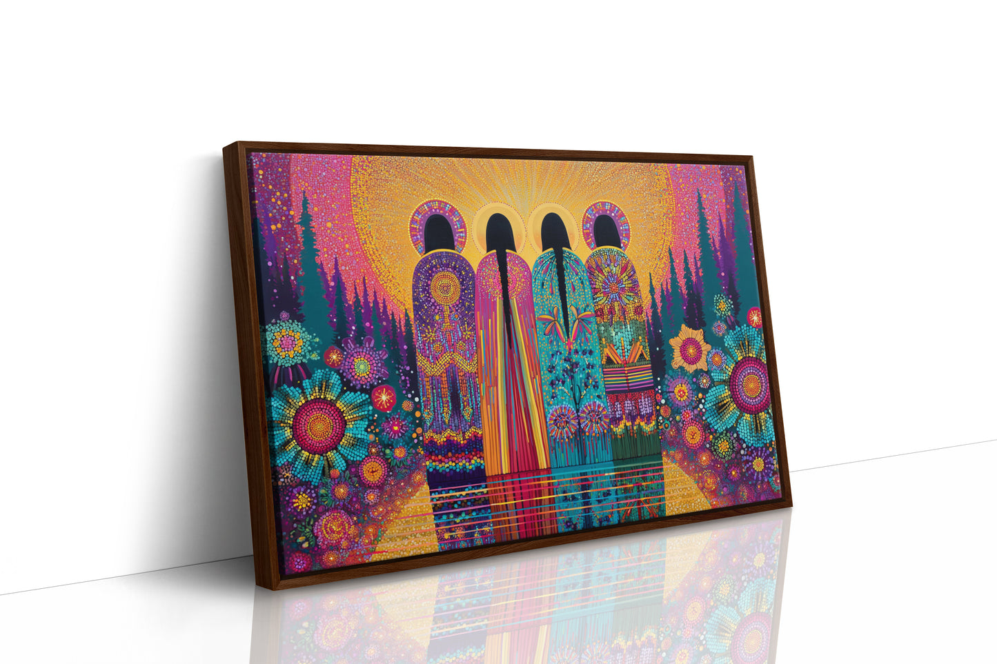 Sacred Garden Sings Through Stained Glass