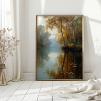 Autumn Reflections on Tranquil Waters