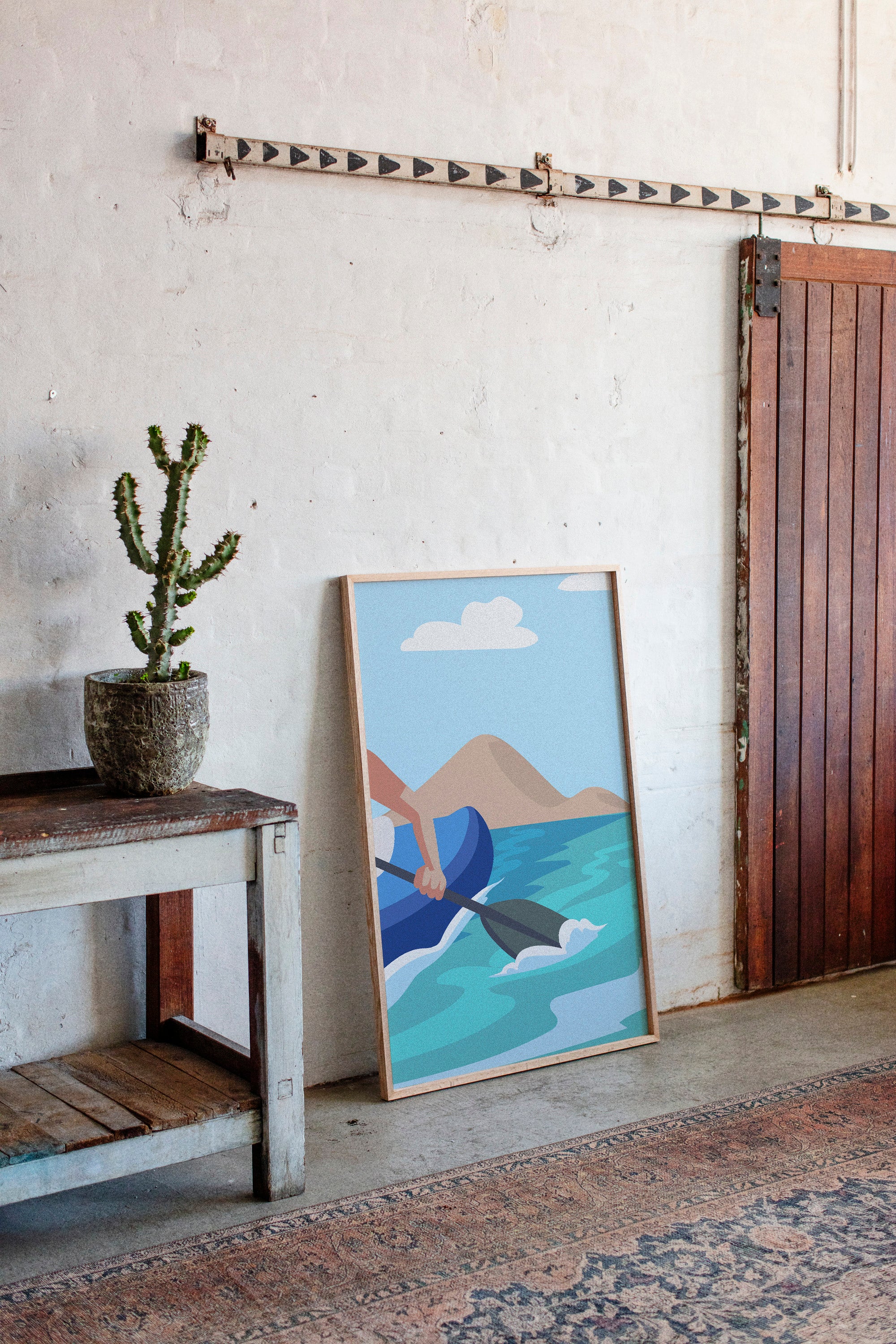 Paddle Through Mountain Lake Serenity