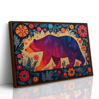 Twilight Bear Among Summer Blooms