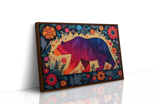 Twilight Bear Among Summer Blooms