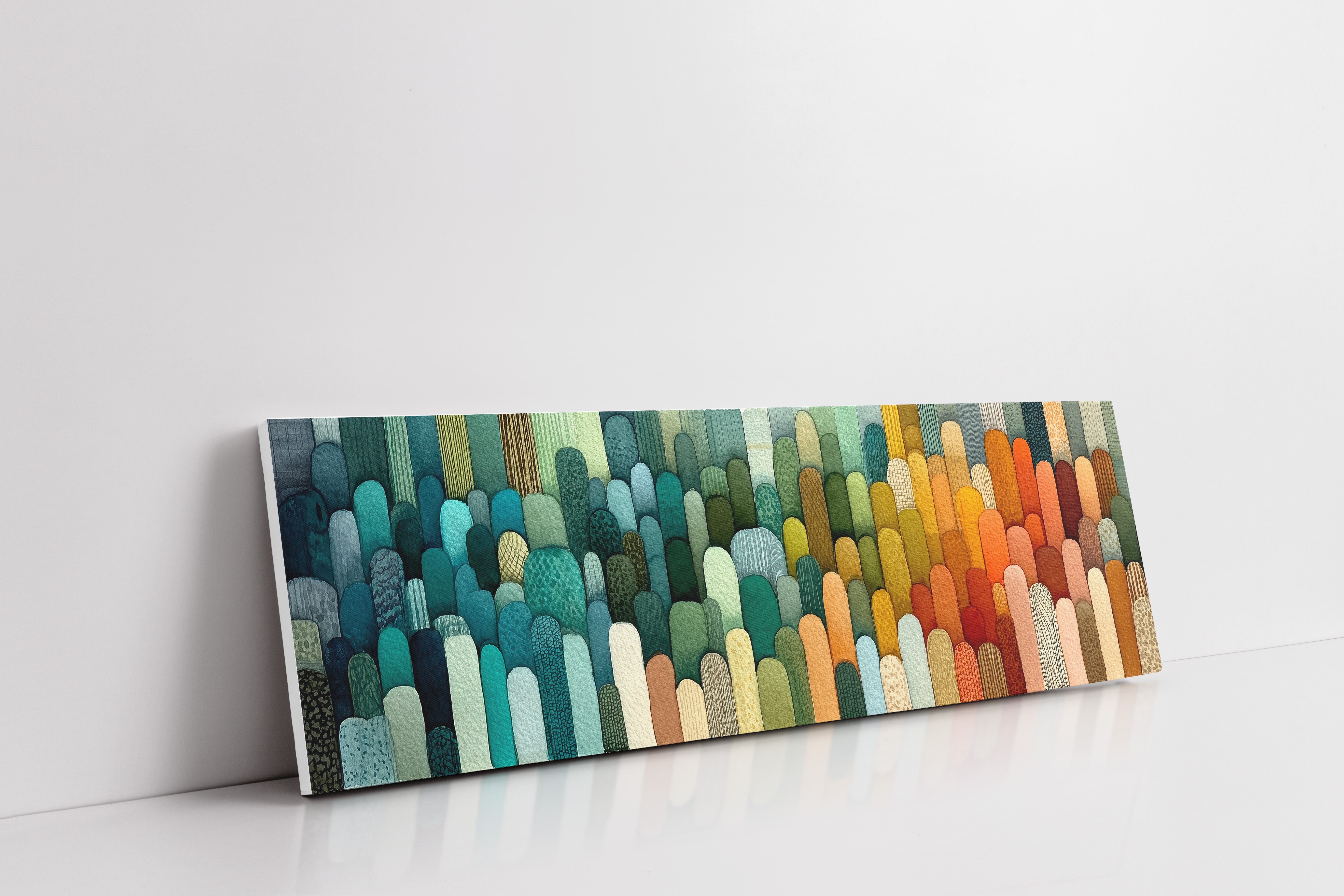 Hills of Color in Gentle Rows