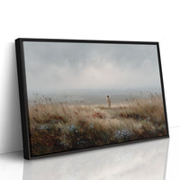 Solitude Calls Across Misty Fields