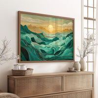 Ocean Mountains Dance At Dawn