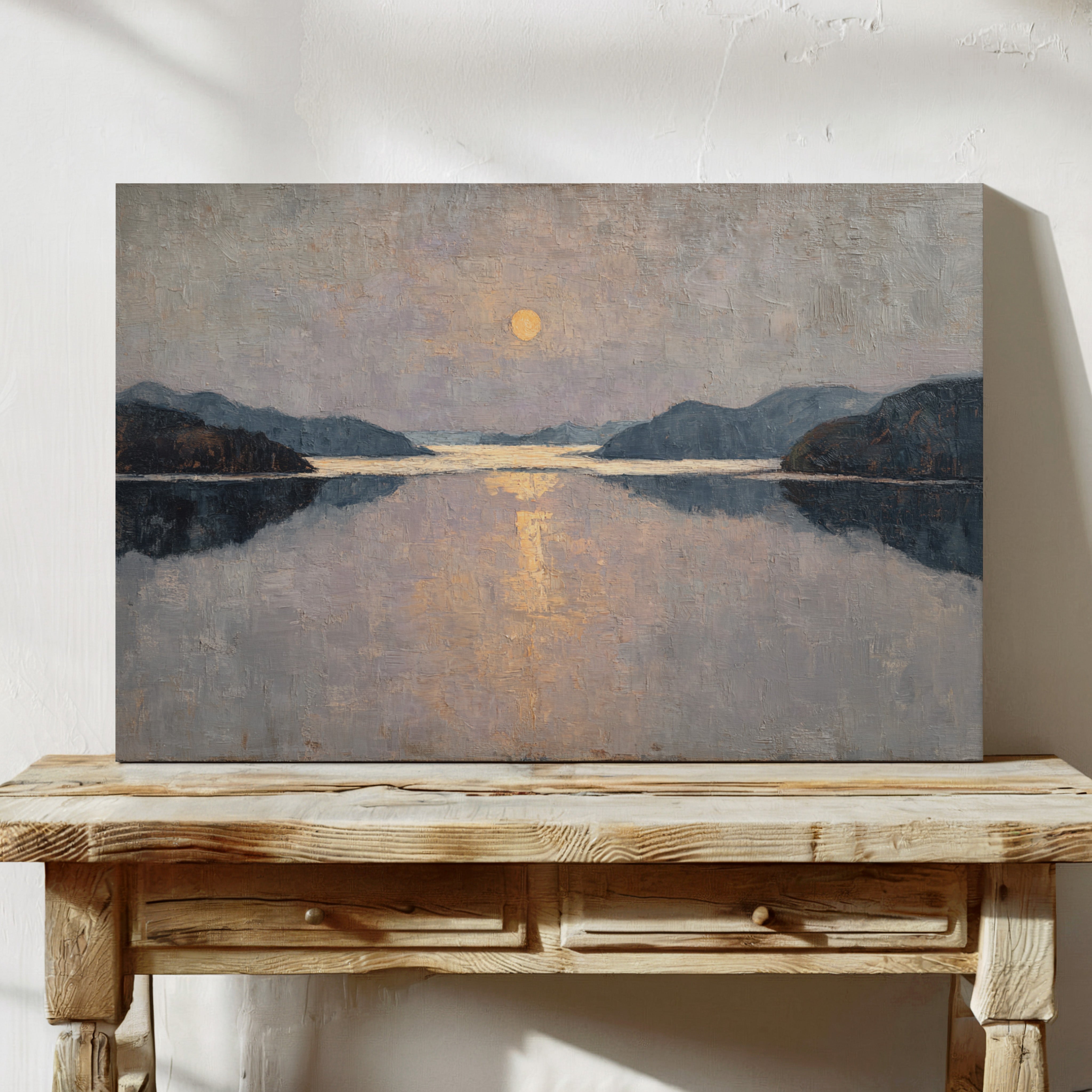 Moonlight Traces The Lake's Memory