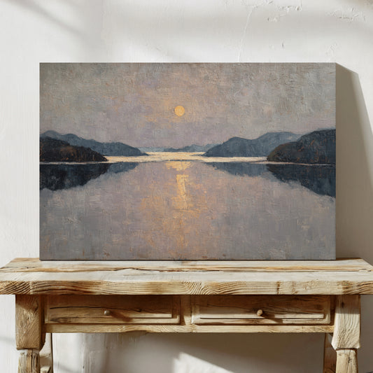 Moonlight Traces The Lake's Memory