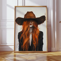 The Firebrand – Western Cowgirl Canvas Art