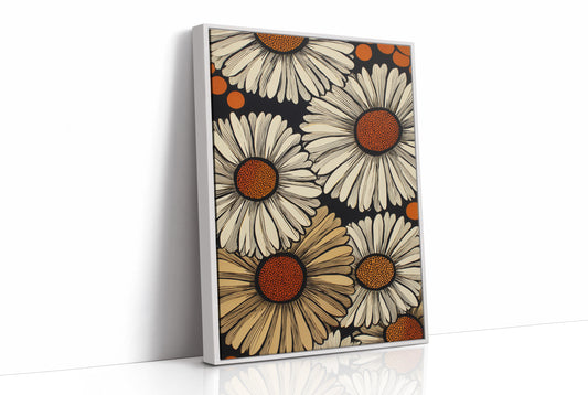 Daisies Dance In Copper Light