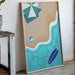 Beach Ball Plays With Turquoise Tides