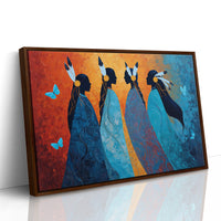 Blue Spirits Dance With Butterflies