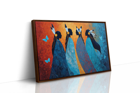 Blue Spirits Dance With Butterflies