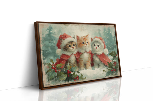 Holiday Kittens Share Winter Magic