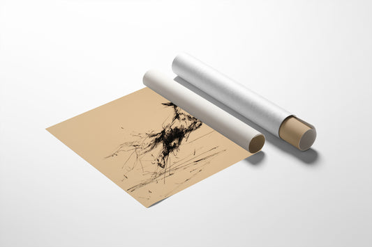 Wild Spirit Captured In Gestural Ink