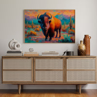Sunset Bison Claims Desert Thunder