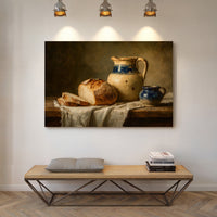 Harvest's Bounty on Rustic Table
