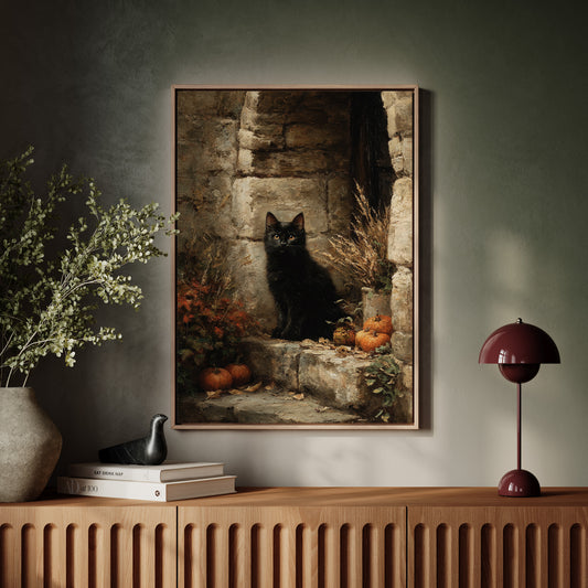 A Watchful Presence Amidst Autumn