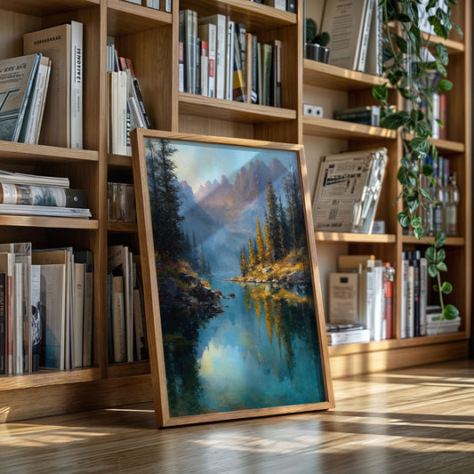 Peaks Paint Gold On Alpine Waters
