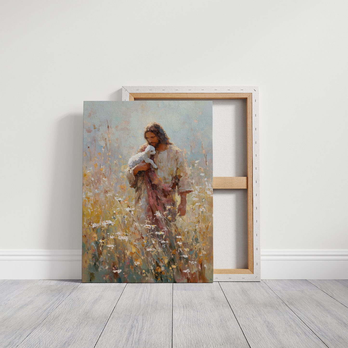 Gentle Guardian Amid Wildflower Meadow