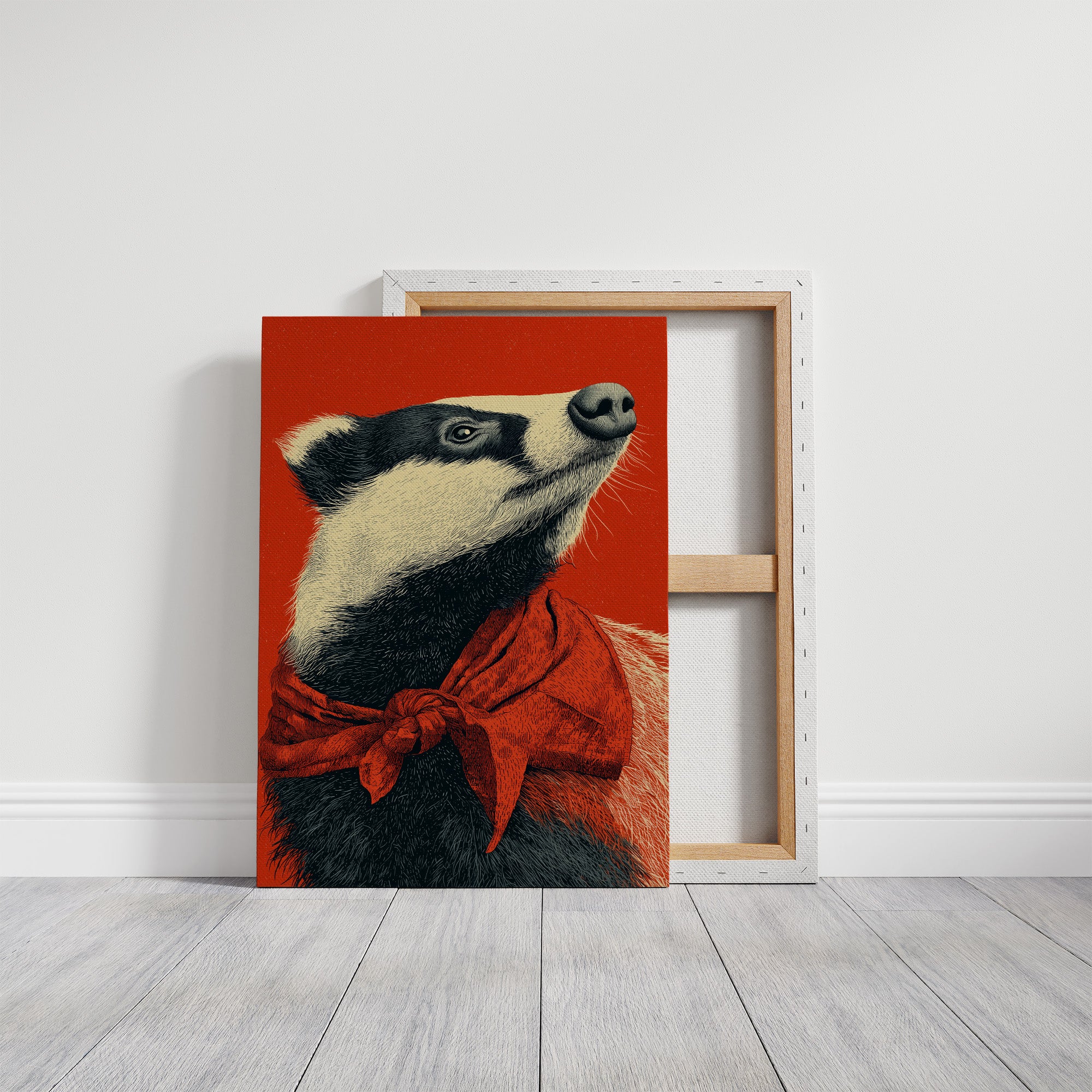 Badger in Crimson Wild