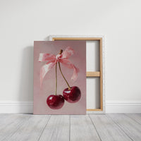 Cherries, Bow-Tied and Blushing