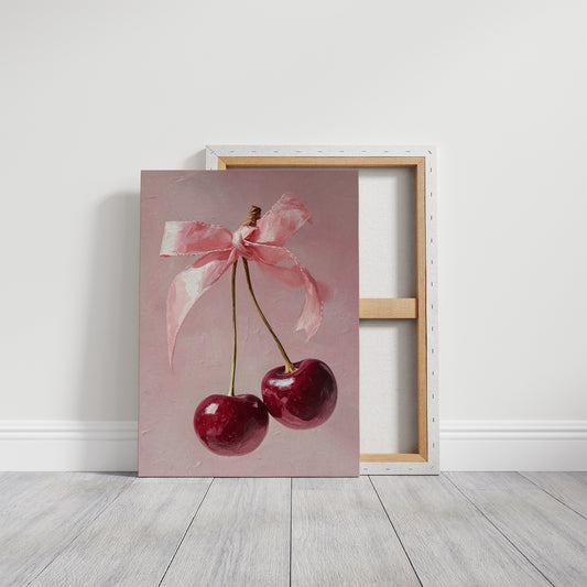 Cherries, Bow-Tied and Blushing