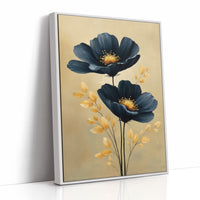 Midnight Blooms Against Golden Dawn