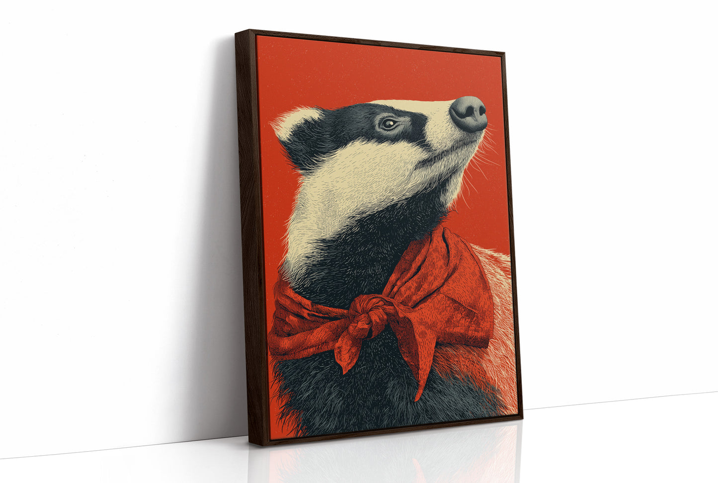 Badger in Crimson Wild