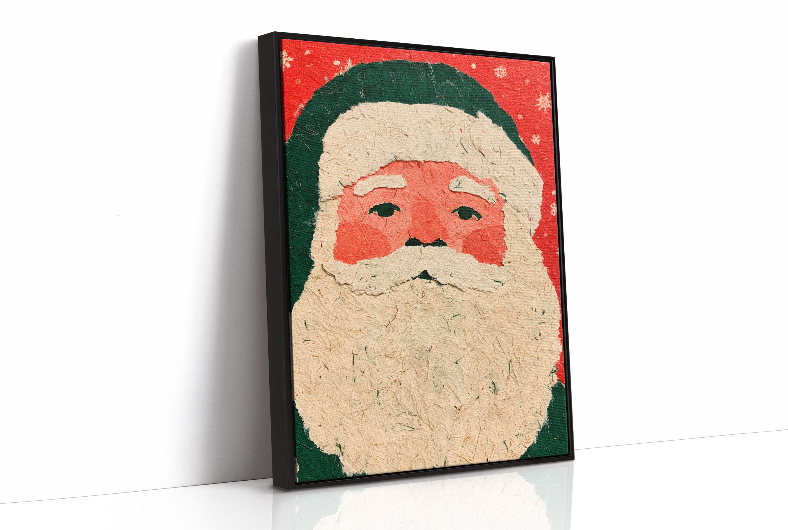 Santa in Torn Paper