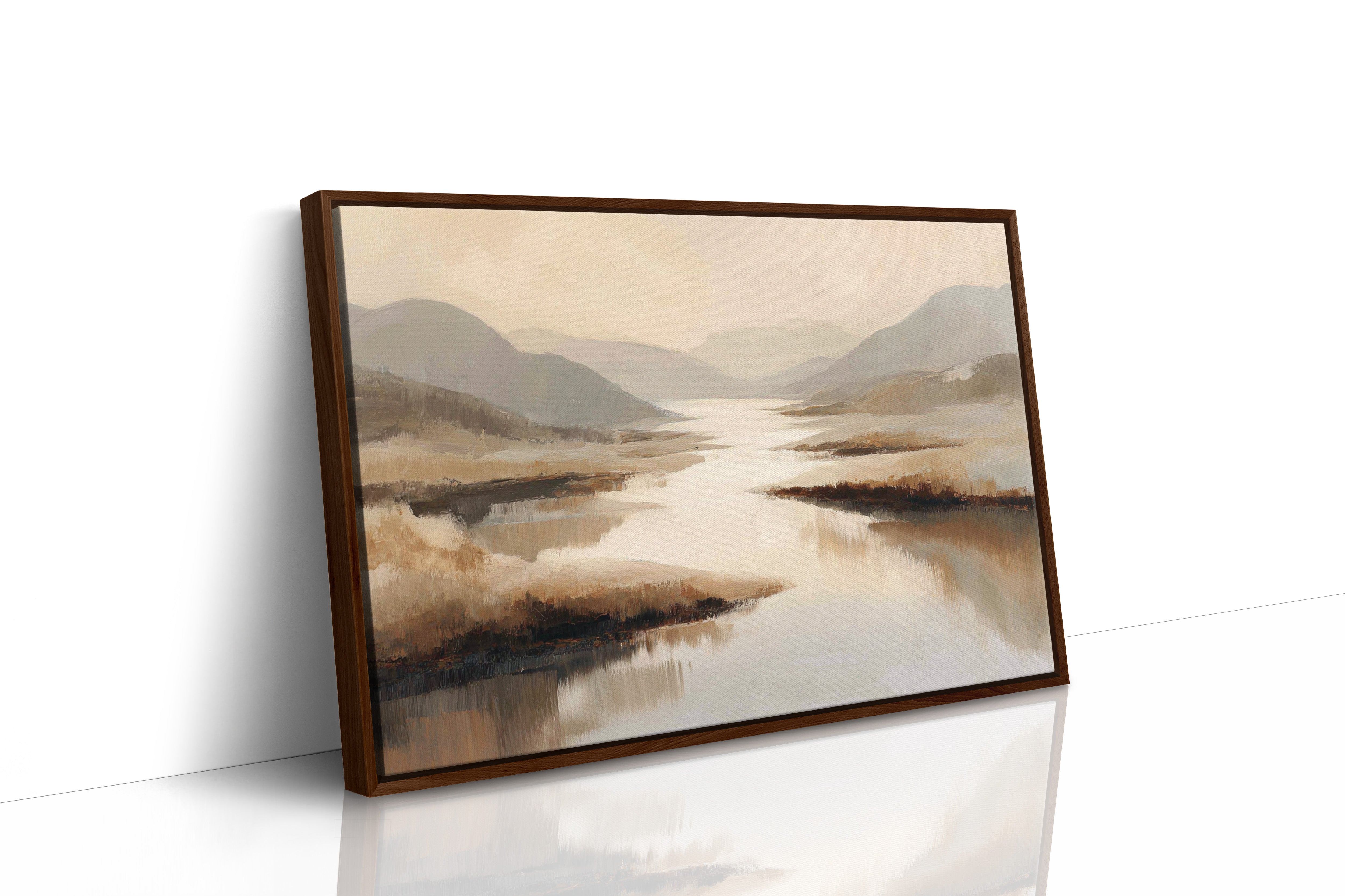 Quiet Waters Wind Through Highland Mist