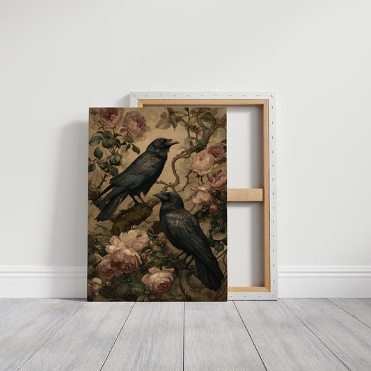 In Bloom With Midnight Feathers
