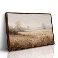 Morning Mist Paints Prairie Gold