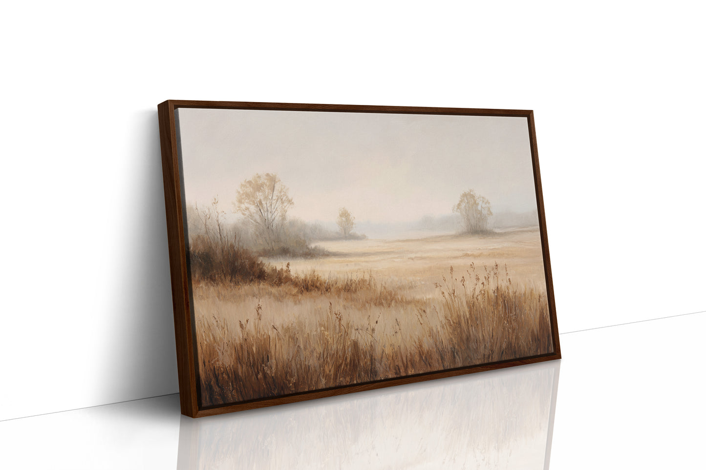 Morning Mist Paints Prairie Gold