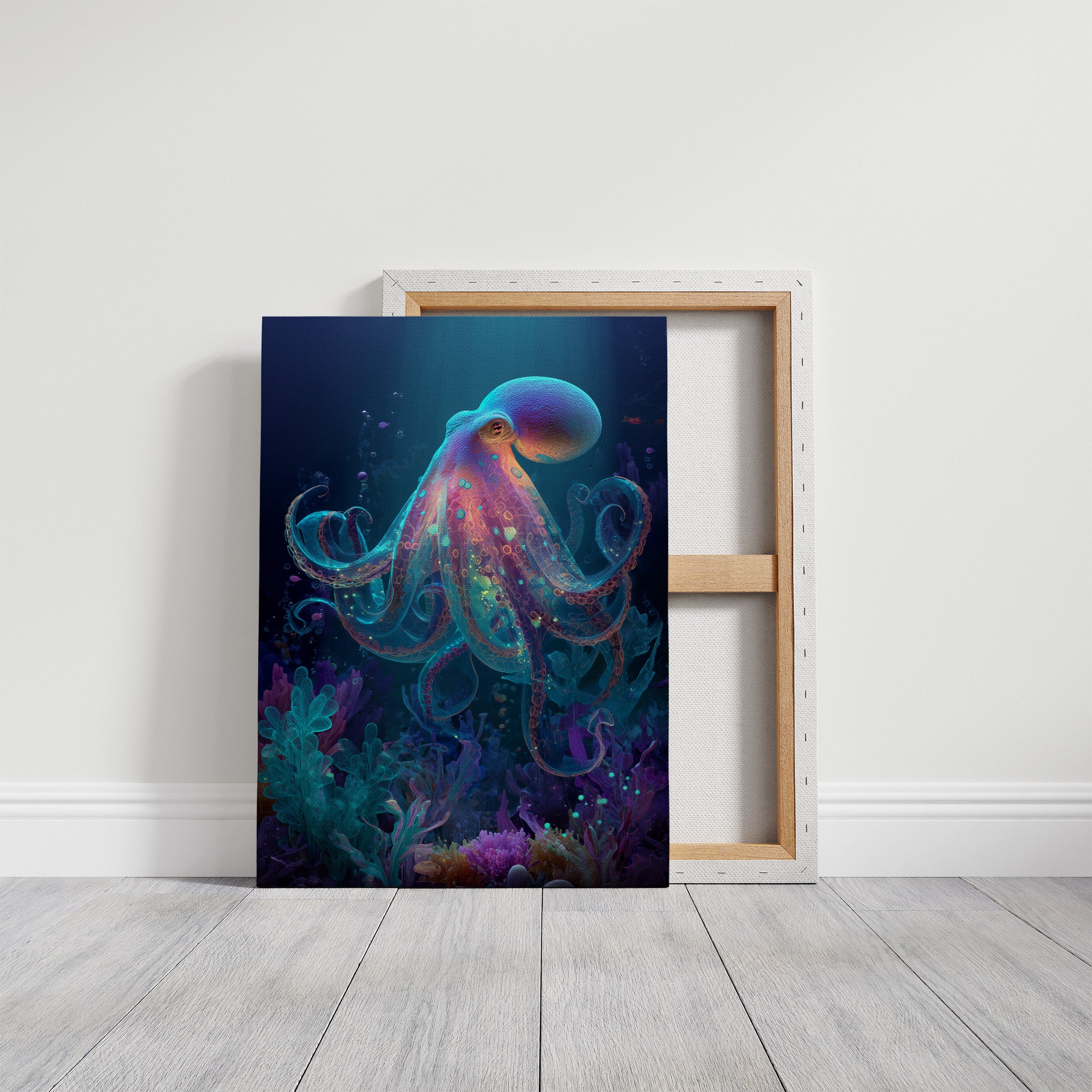 Luminous Tentacles Embrace Abyssal Gardens