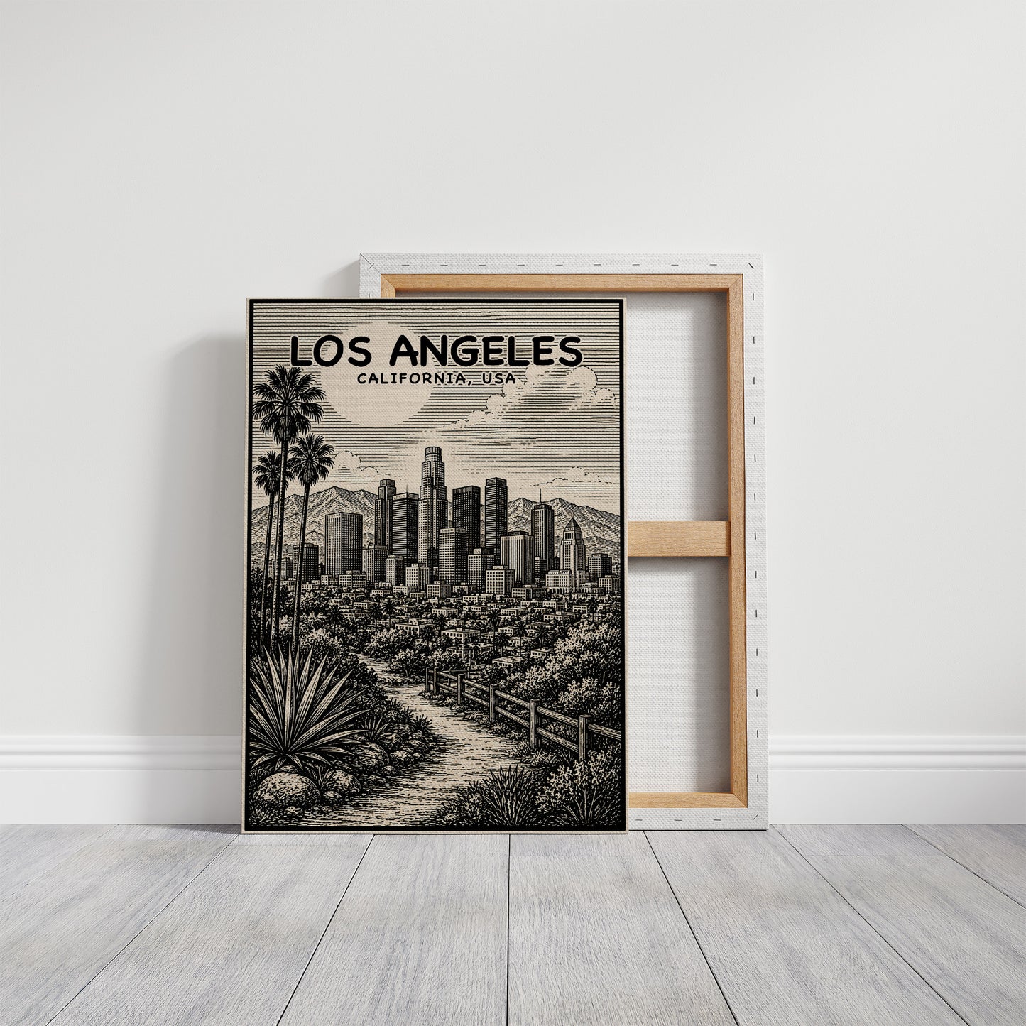 Los Angeles in Woodcut