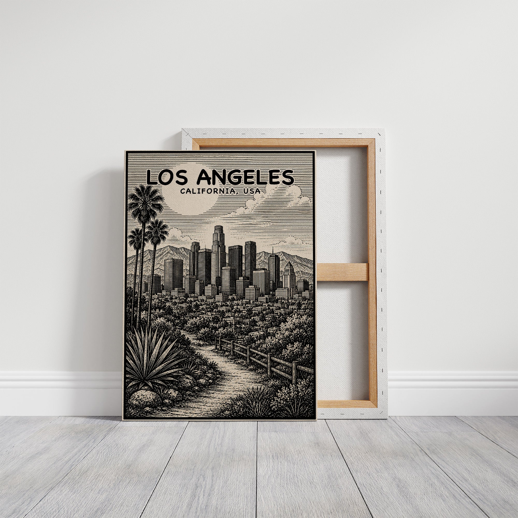 Los Angeles in Woodcut