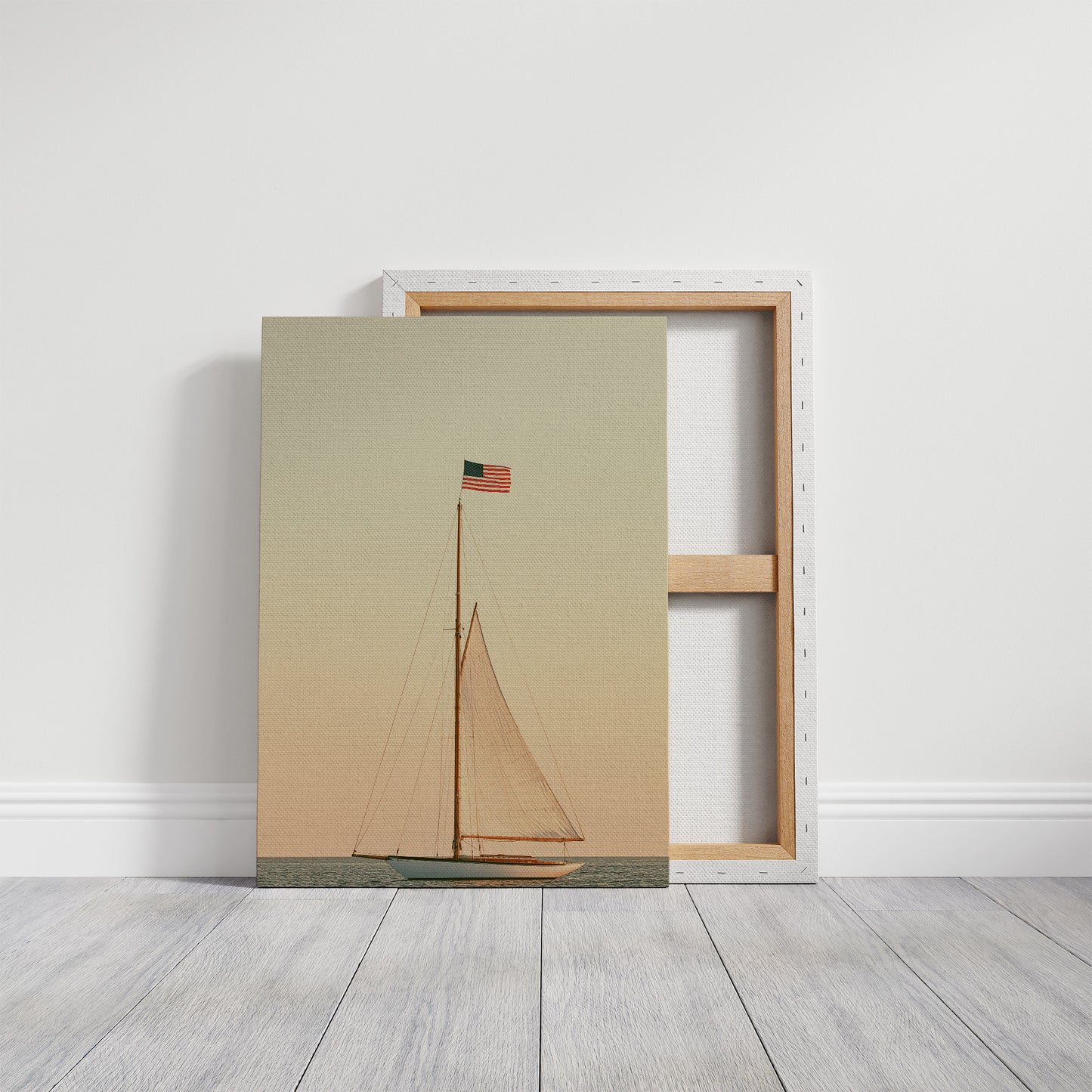 Classic Yacht at Golden Hour